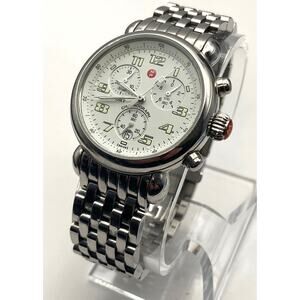 Michele CSX Swiss Men Womens Chronograph Watch 36mm - Fresh battery - WR 10ATM